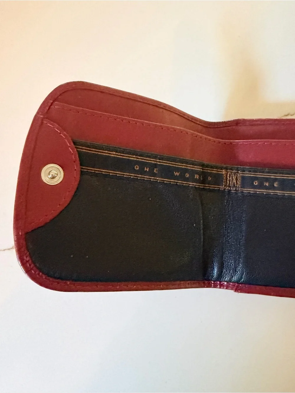 Taxi Wallet one world one wallet Compact red  Leather Coin Pouch